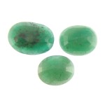 Green Emerald – 17.11 Carats (Ratti-18.90) Panna ~ 3 Pcs Seller Pack
